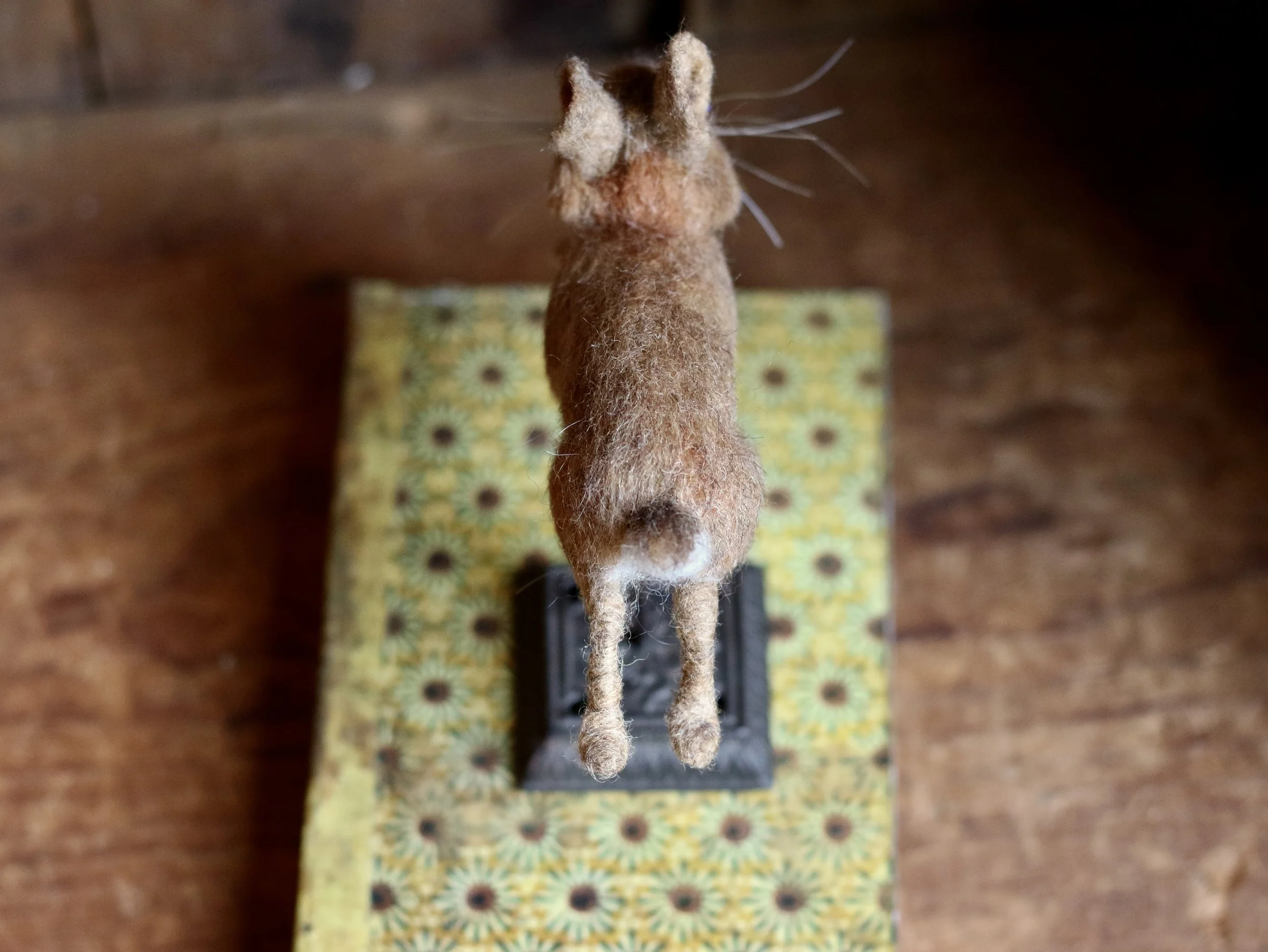 needle felted rabbit