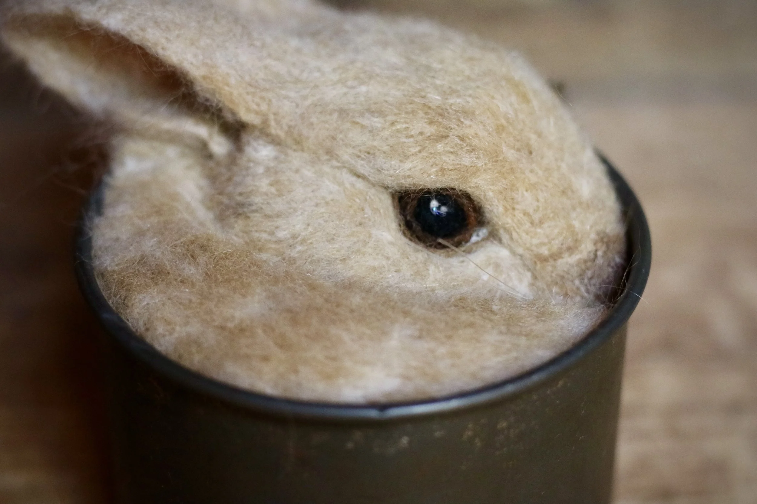 needle felted bunny