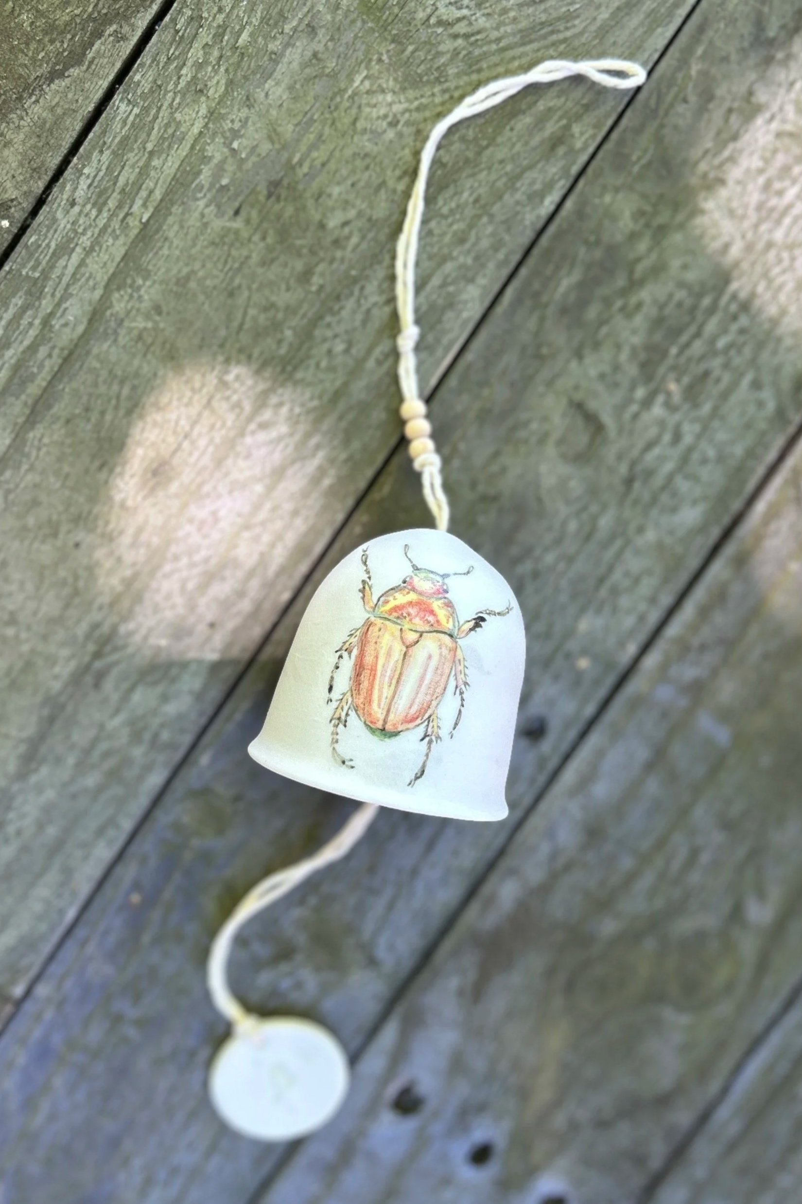 Bespoke hand painted bells - Christmas beetle collection
