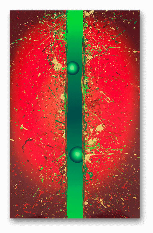 Meditation on One's Way, Benini, 2014, 48" x 77.5"