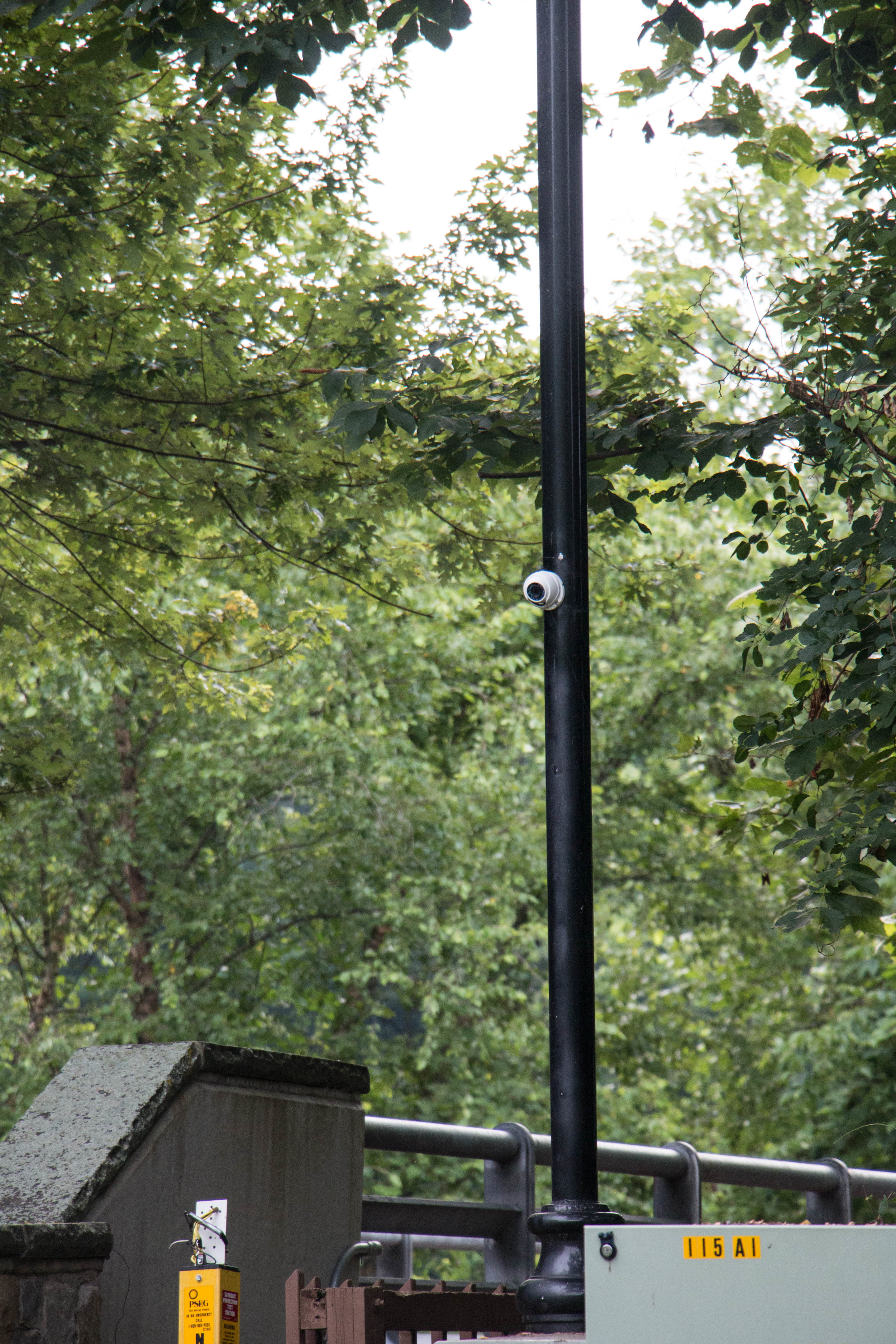 The camera located on the end of the Ramapo Polo Club Bridge, but physically located on Ramapough Lenape Tribal Land