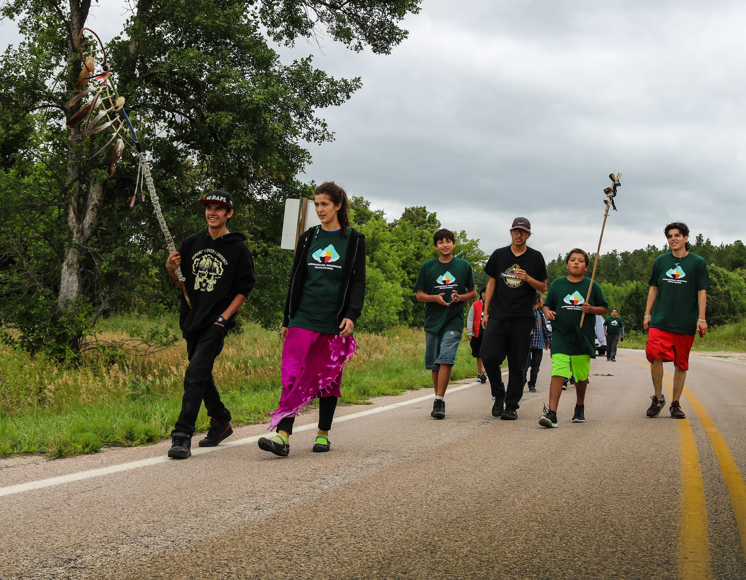 Youth walk before Sundance. Photo by Andreanne Catt-Ironshell.