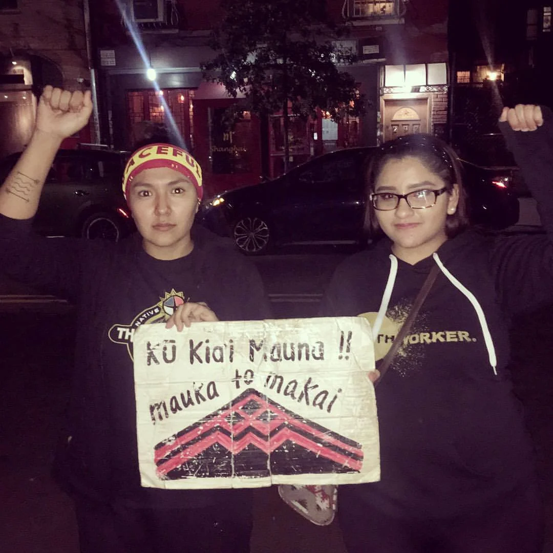 #ProtectMounaKea Pictured: Lauren, Andreanne.