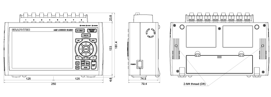DATA LOGGER GL980 TEST EQUIPMENT - SPECIFICATION AND SIZE | Graphtec ...
