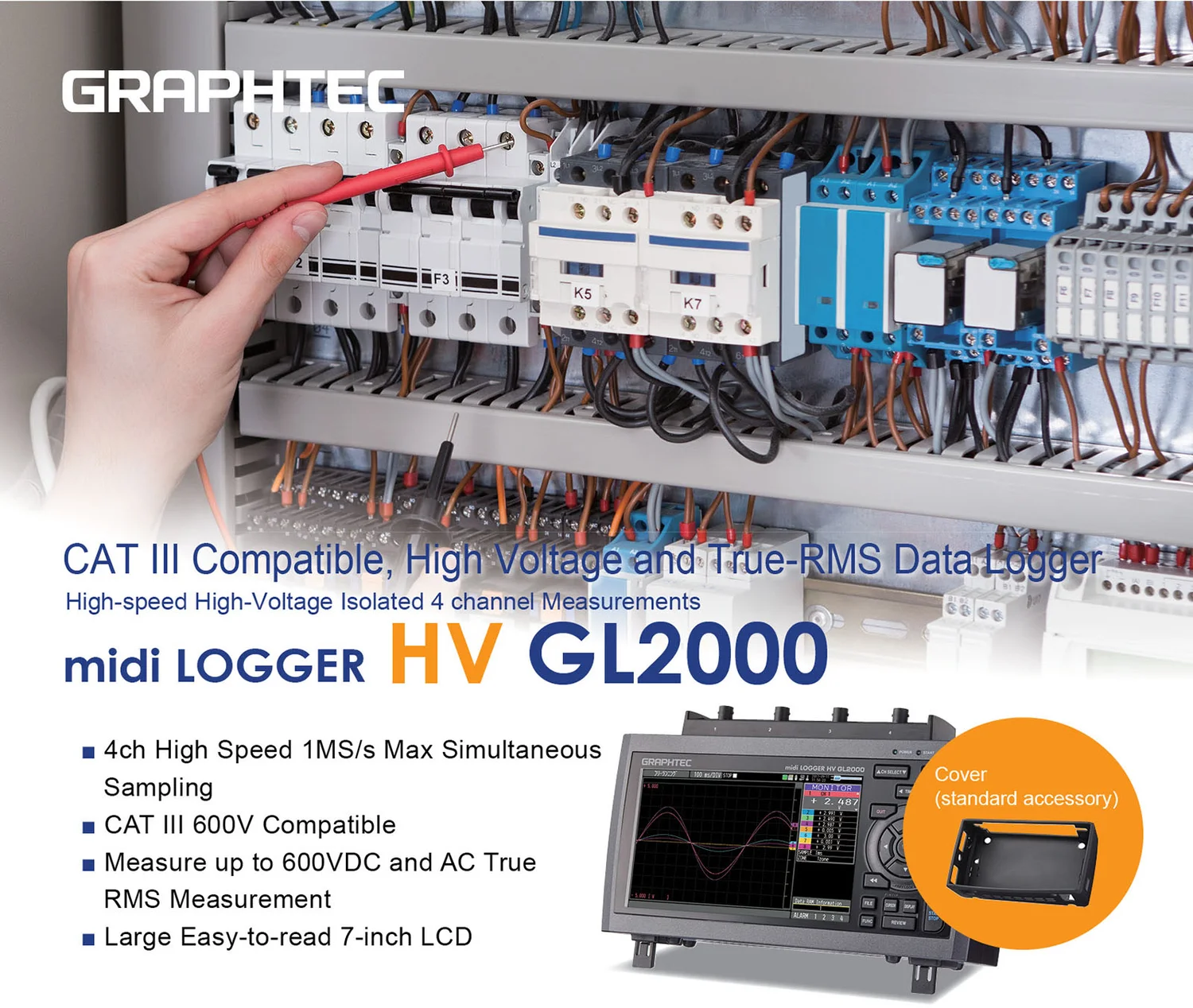 midi DATA LOGGER GL2000 TEST EQUIPMENT Graphtec America, Inc