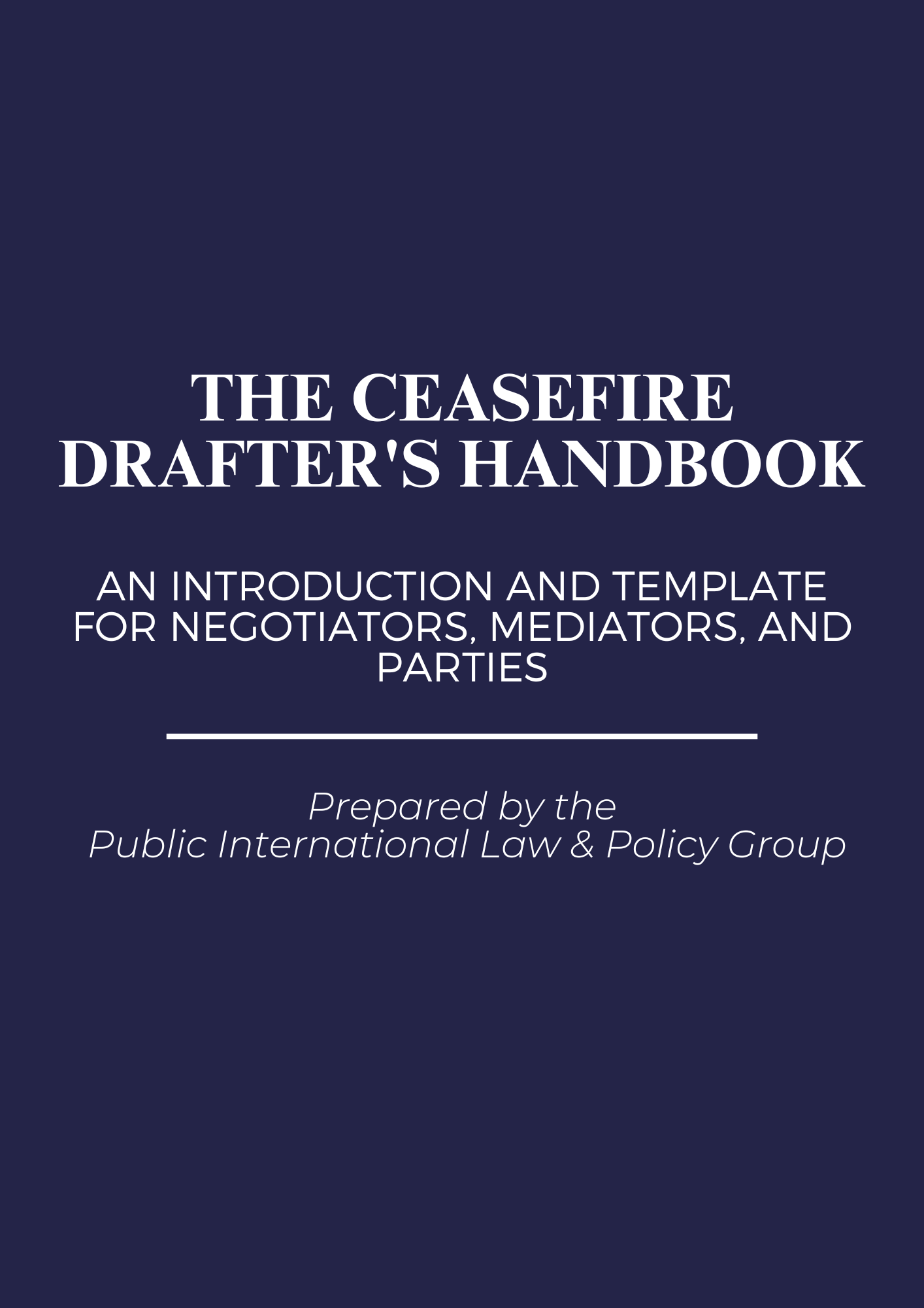 Policy Planning Ukraine Ceasefire Public International Law Policy Group