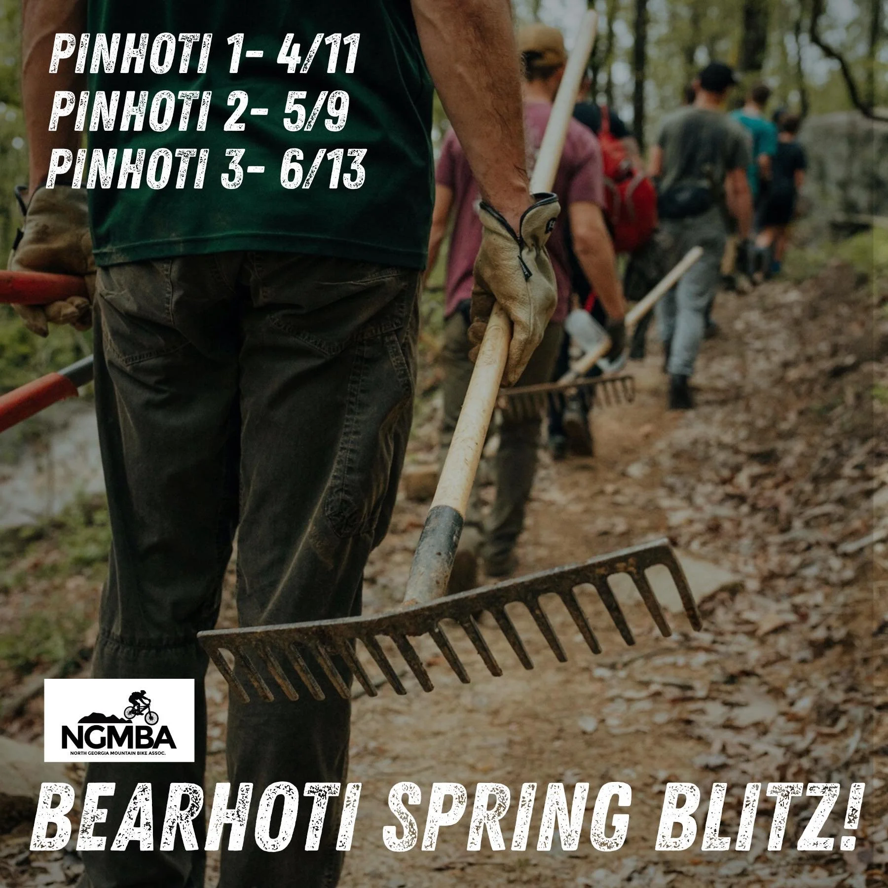 Bearhoti Spring Blitz Work Day: Pinhoti 1 (April 11) 