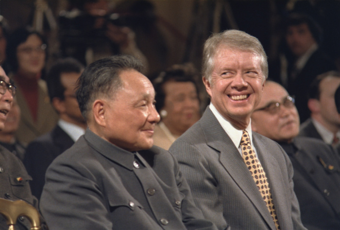 Deng Xiaoping with US president Jimmy Carter