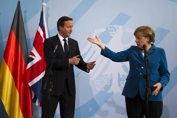 David Cameron and Angela Merkel