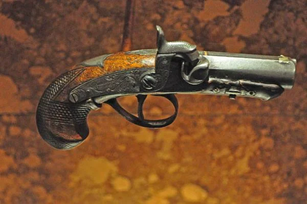 The gun used to kill Lincoln at the Ford Theater.