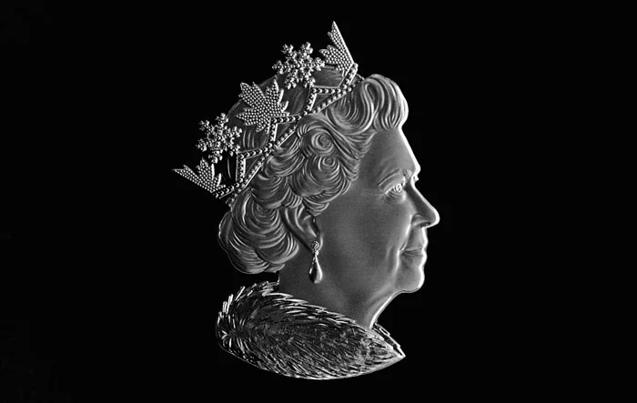 Effigy of H.M. The Queen on Canada's new Polar Medal