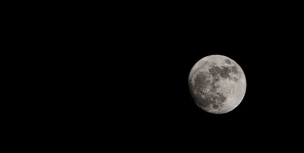 The Moon on New Years Eve
