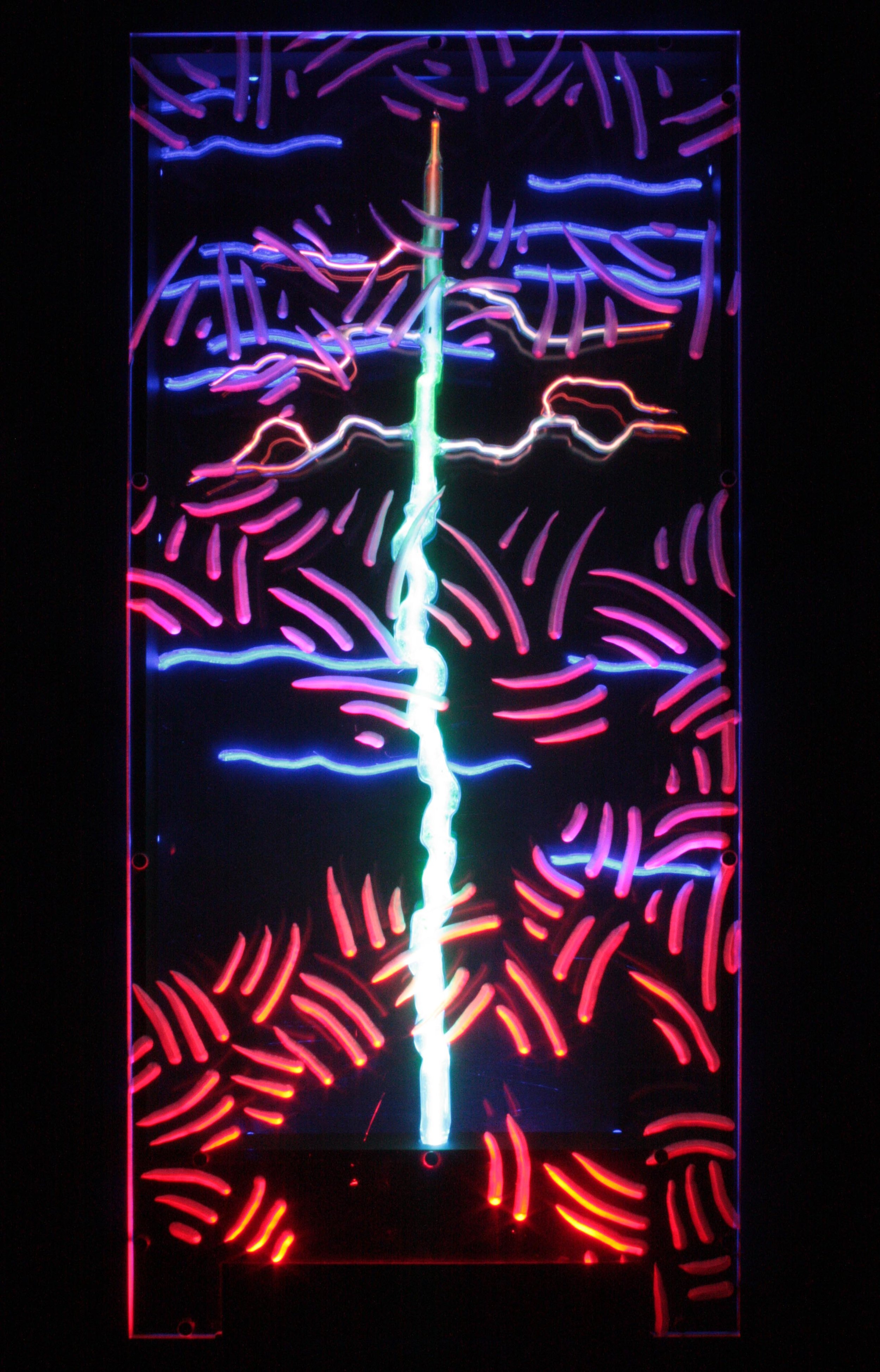 Etched Acrylic with Neon