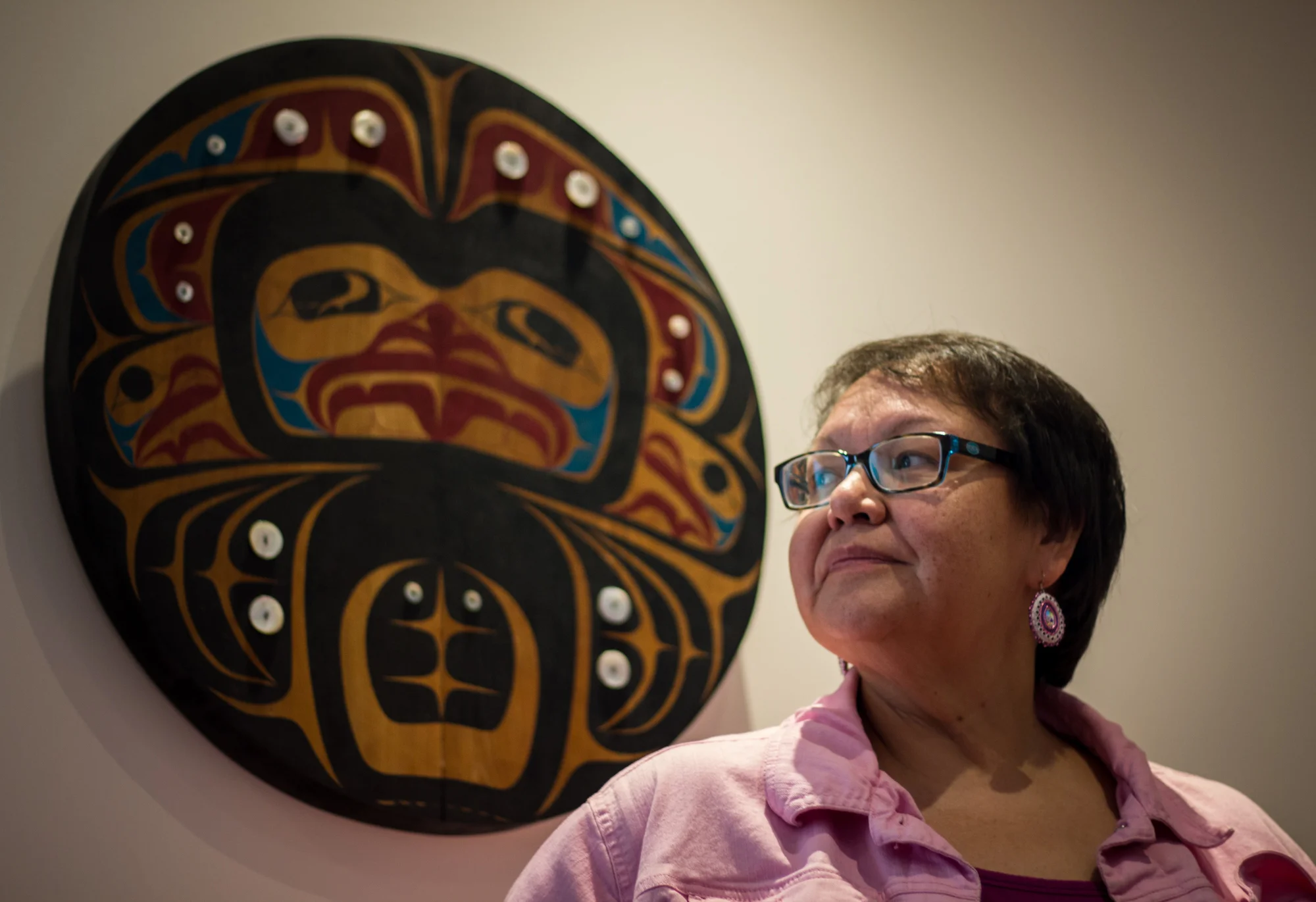 Ingrid Isaac loves to dress in vibrant colours and designs that reflect her Indigenous culture.
