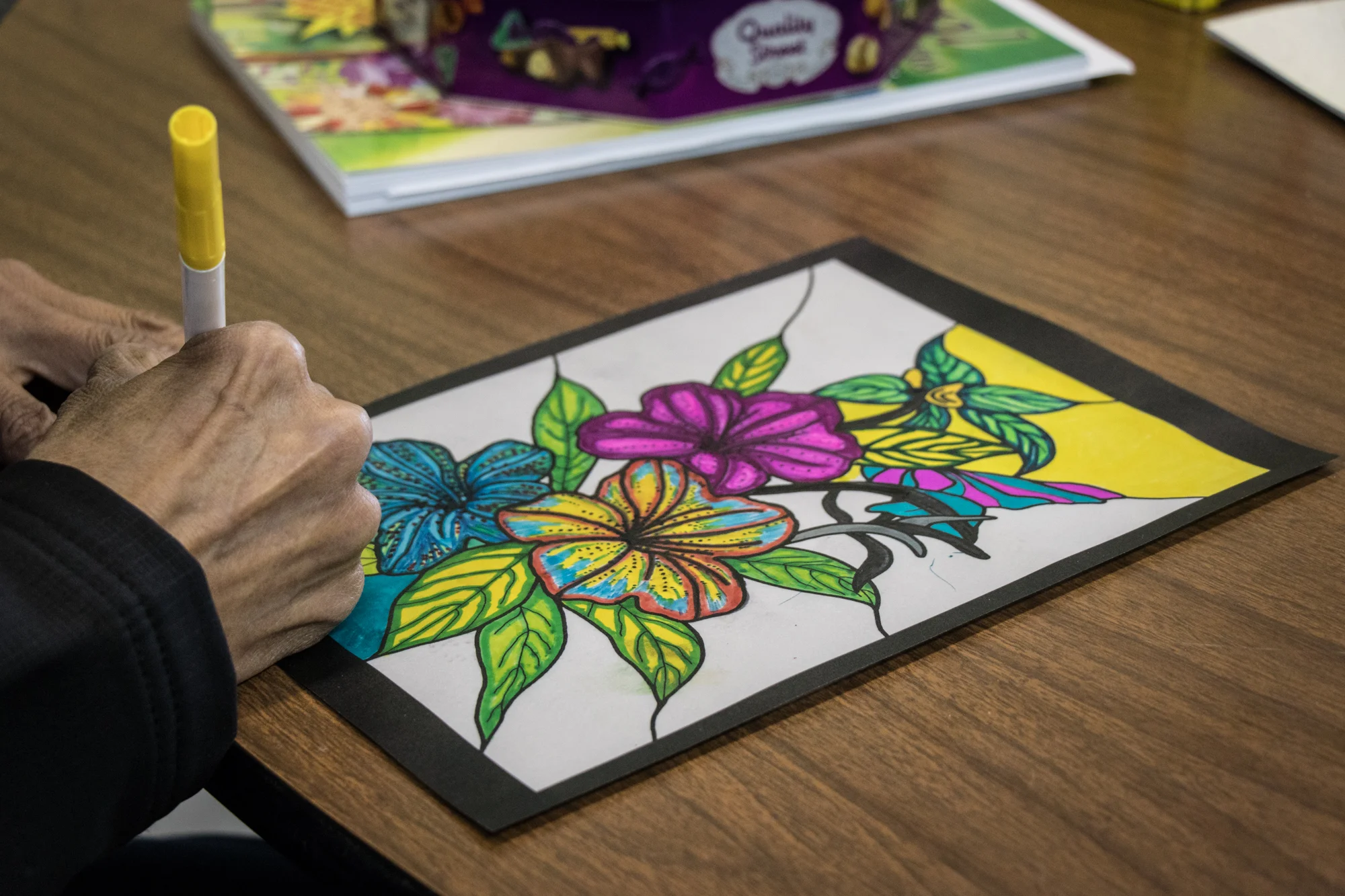 CAIRS caters to the interests of individual clients; colouring, beading and drum making are among the many activities offered by the organization.