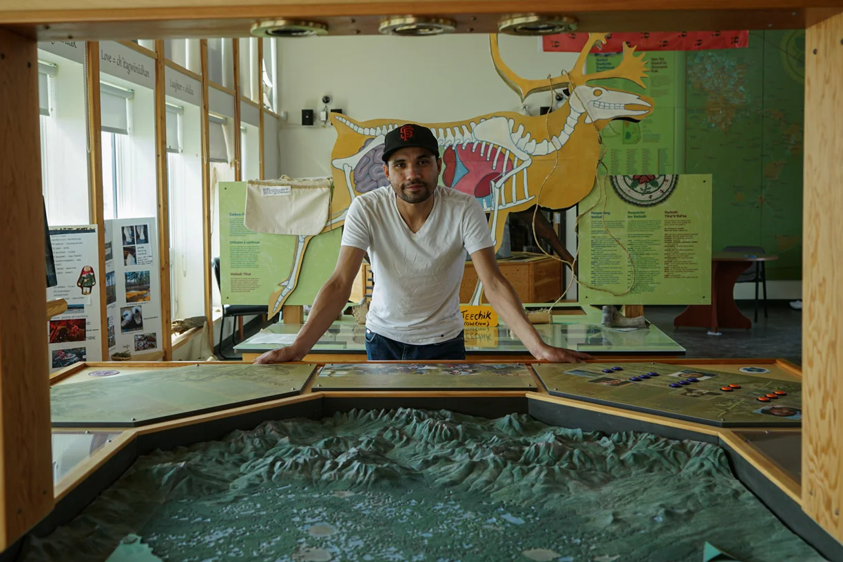 Brandon Kyikavichik is the cultural interpreter at the John Tizya Centre in Old Crow. (Photo: Clare Duncan)