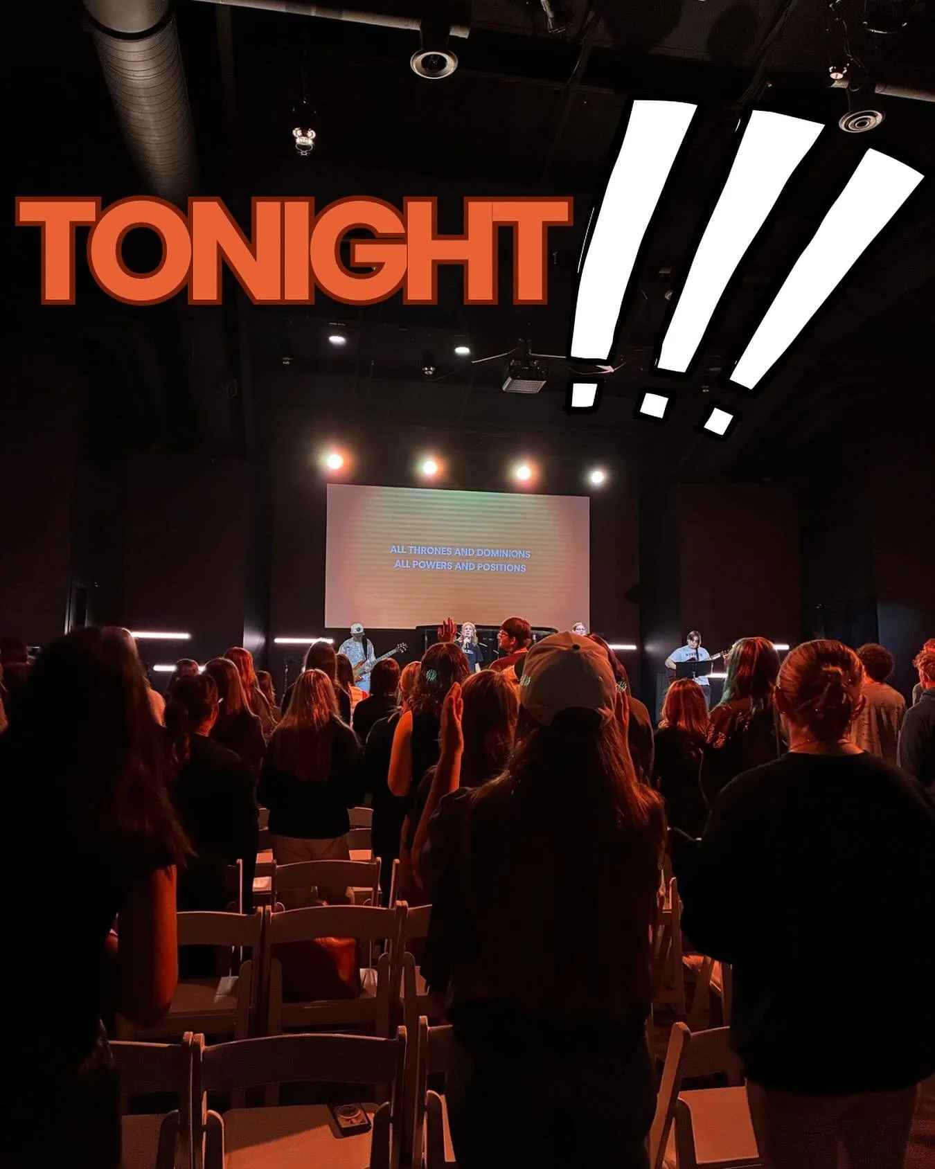 Dinner at 5:00, worship at 6:00&ndash;sounds like a pretty GR8 way to spend your Wednesday night👀👀👀 PULL UP‼️