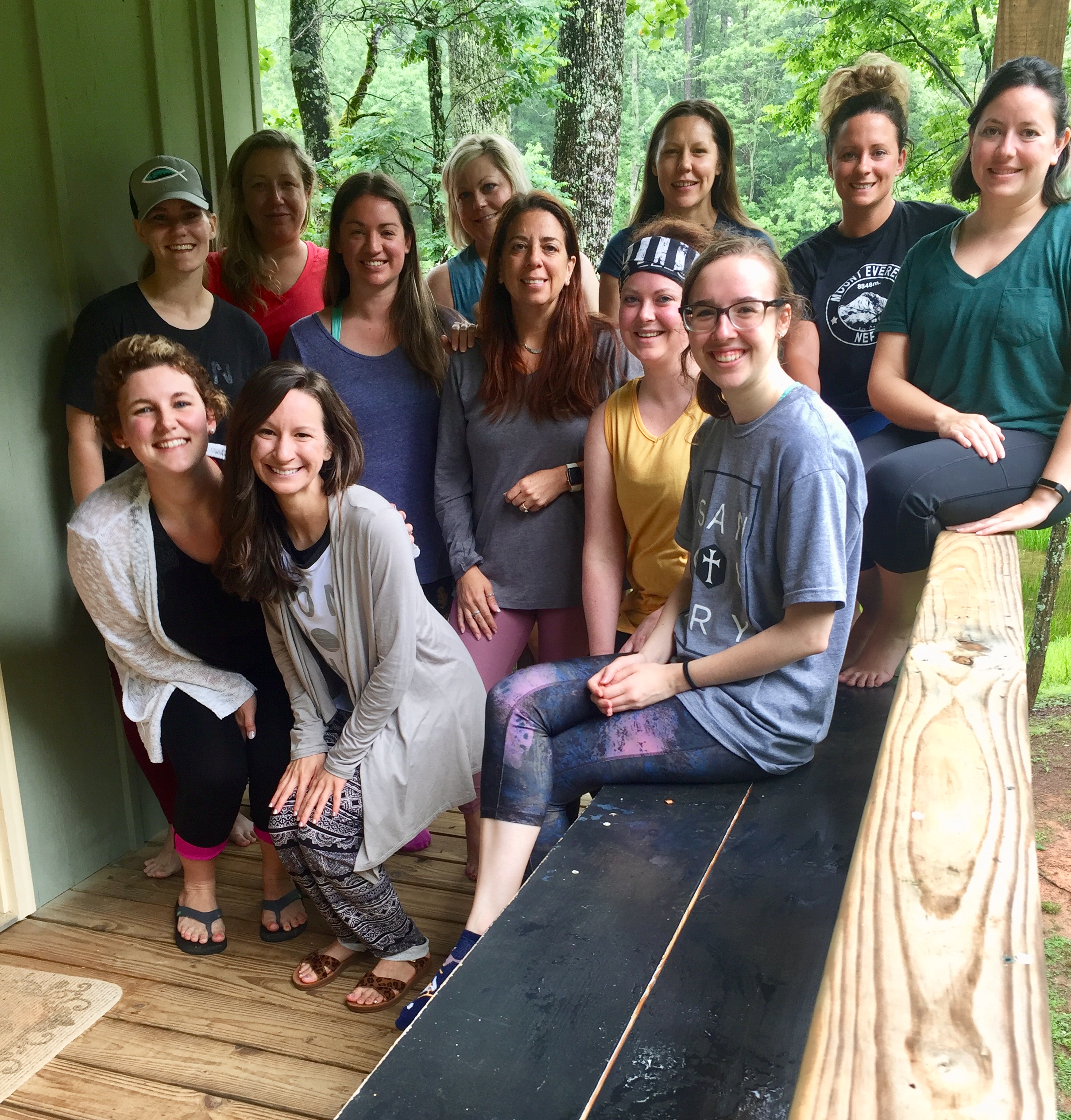 Community of Women at Christian Yoga Self-Care Retreat