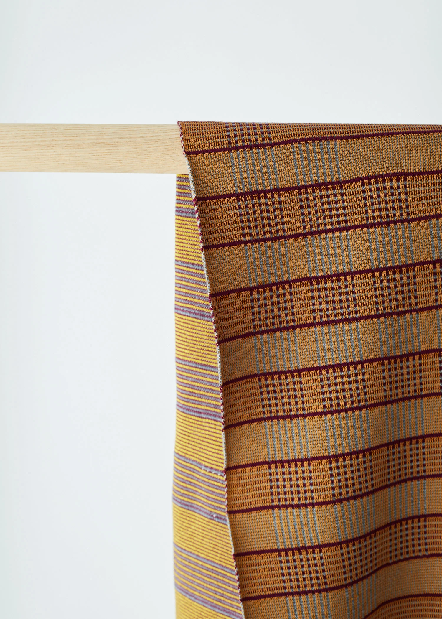 Colourful checks textiles knitwear