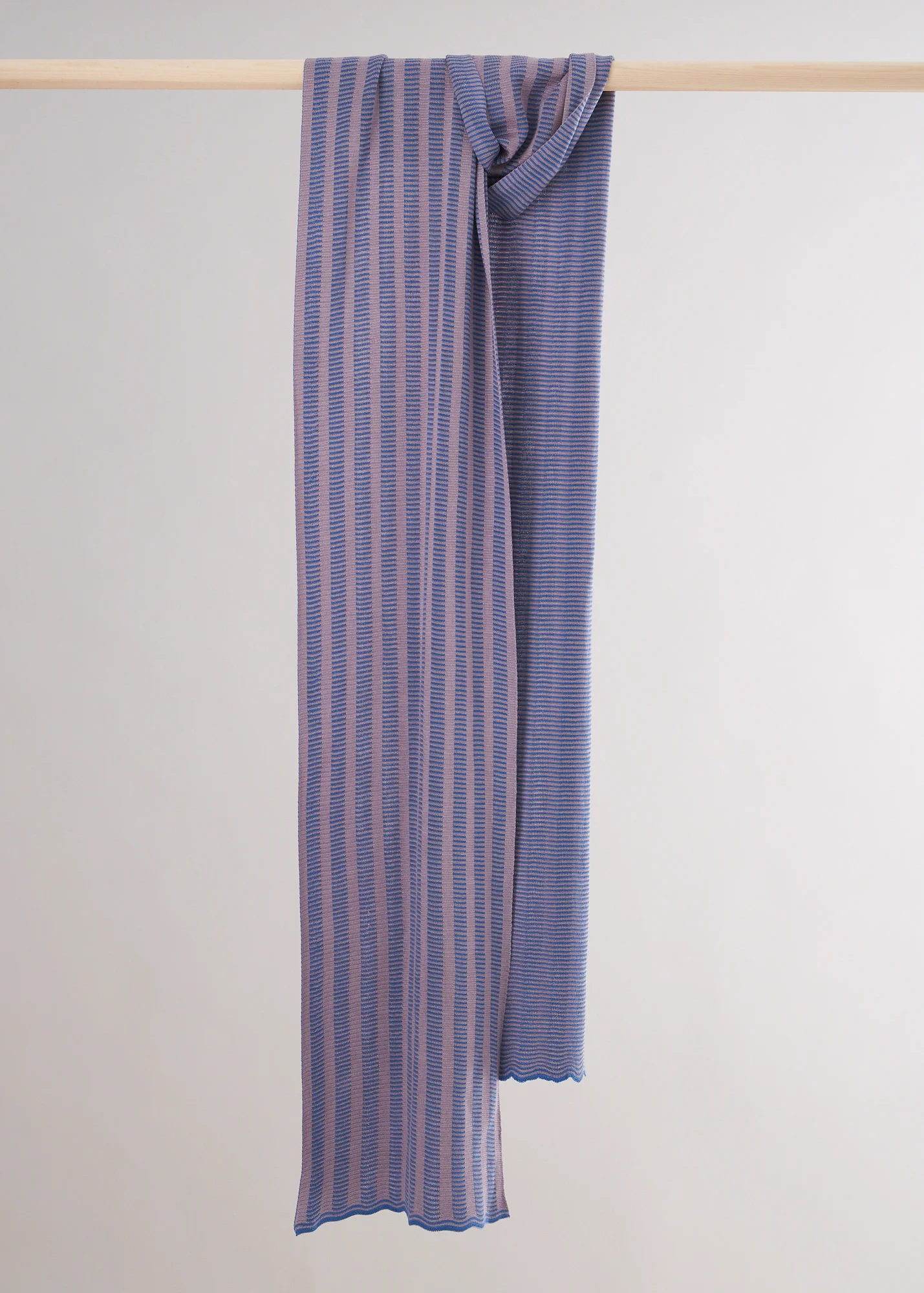 Purple and blue stripy design Scarf