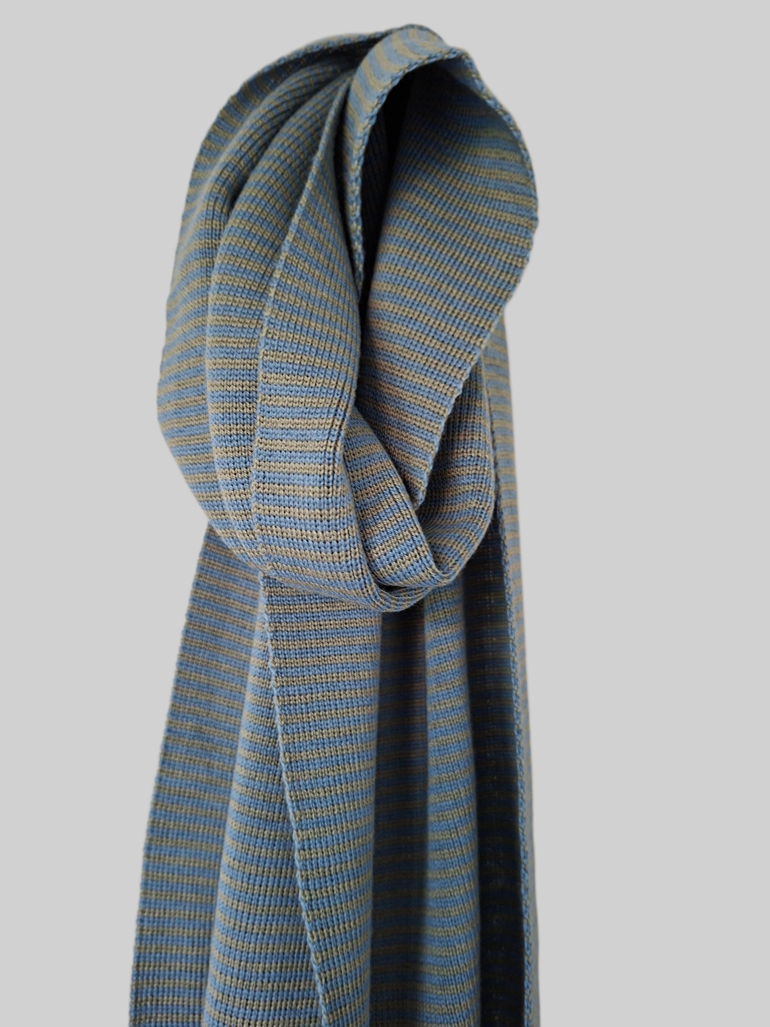 Fine stripes 6 - blue & brown