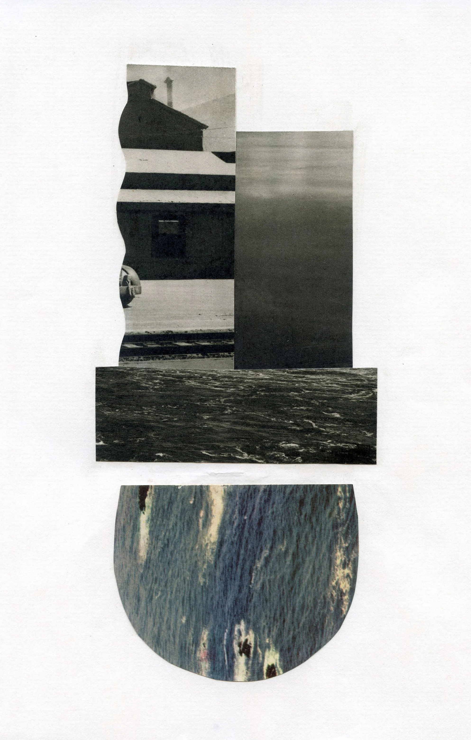 Collage on paper, 2016 10.5 x 6.75 inches