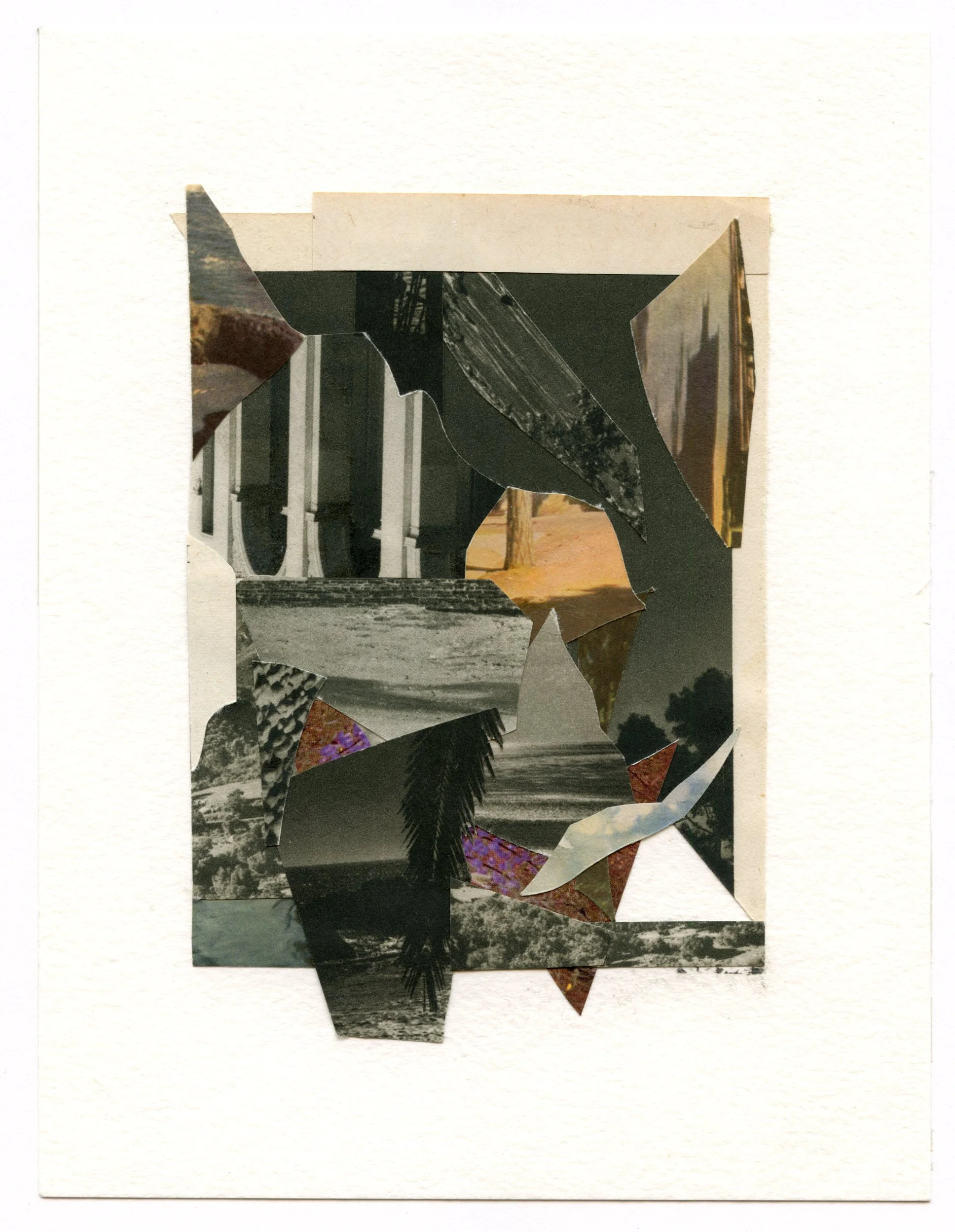 Collage on paper, 2017 8 x 6 inches