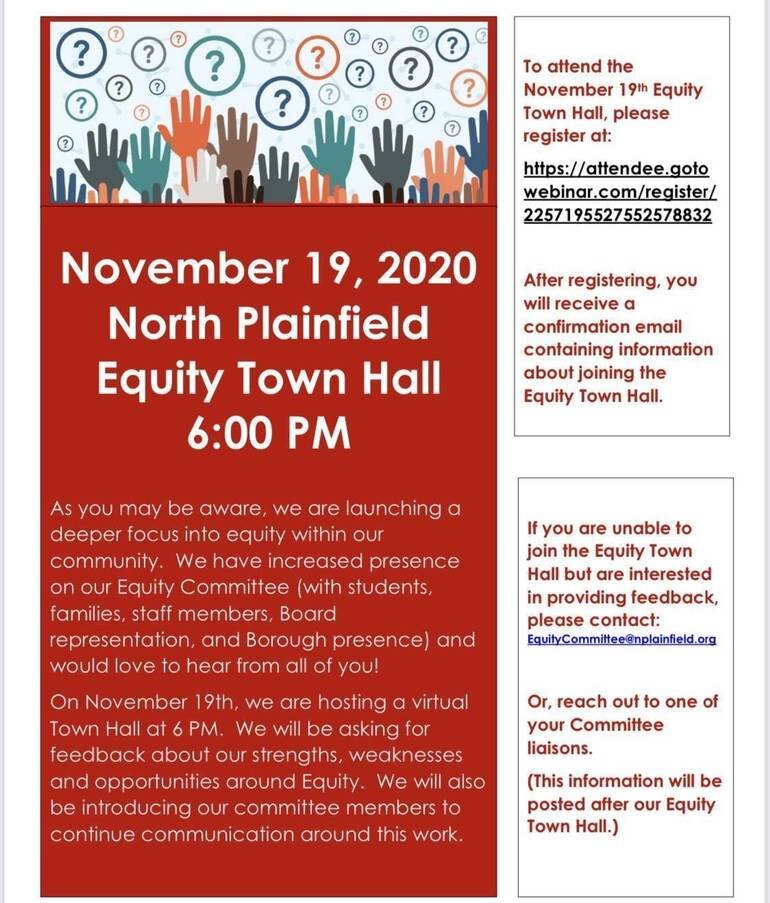 Town Hall on Equity for the North Plainfield Community