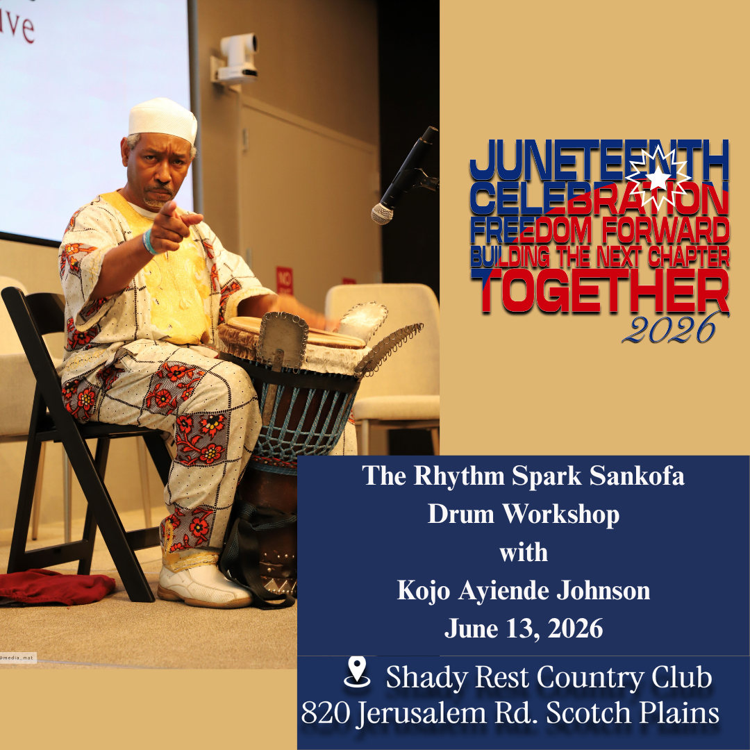THE RHYTHM SPARK SANKOFA Drum Program at the SJM Junteenth celebration