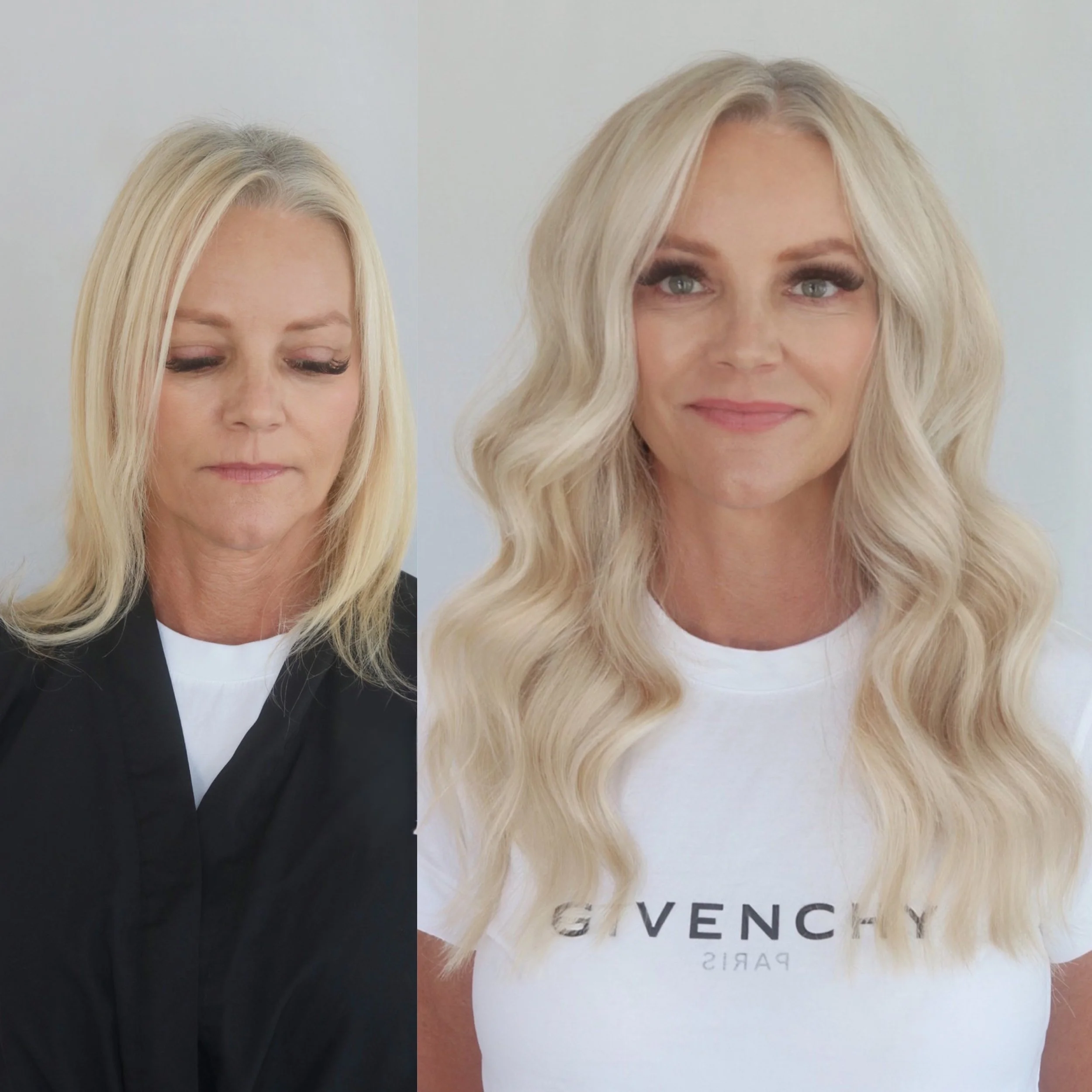 grey blending hair extensions.JPG