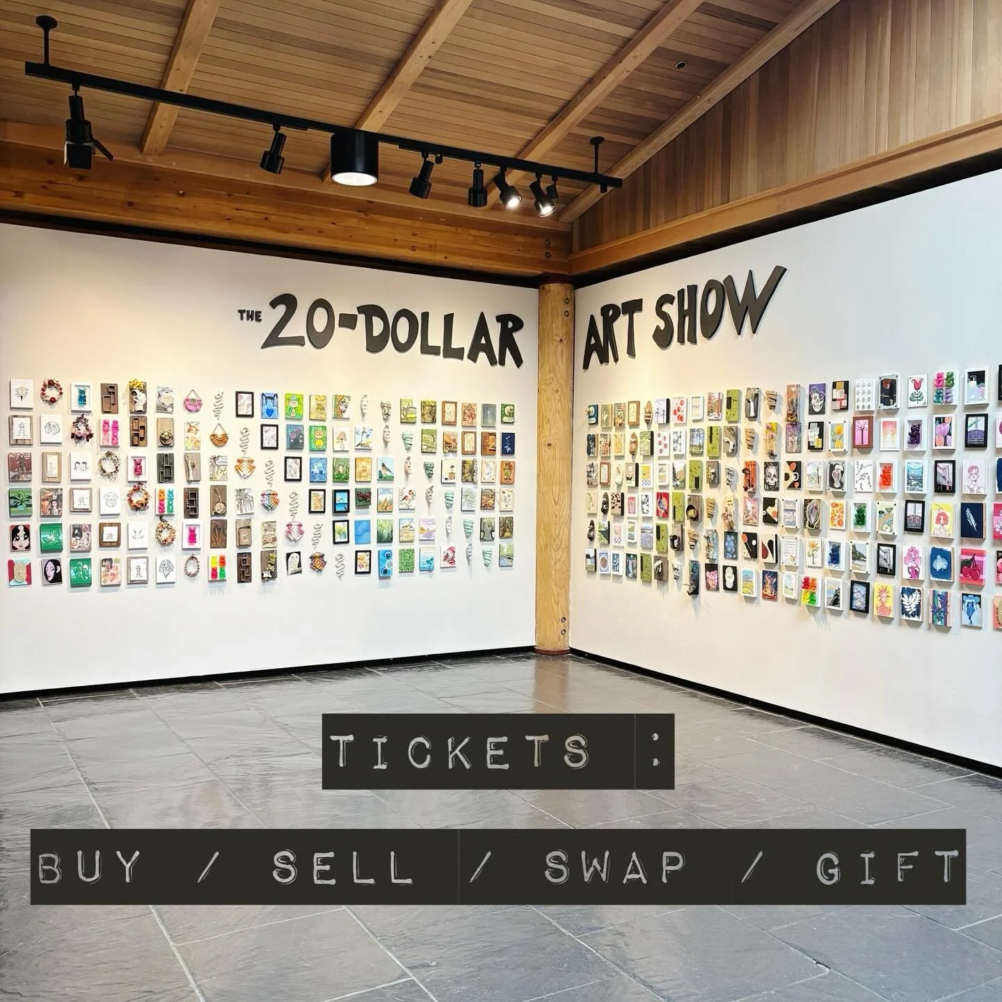 Did you miss out on getting tickets? Do you have a few you don’t need? Looking for a different time / day? Let folks know! Please don’t let tickets go to waste, we need as many art buyers in the building as possible ❤️