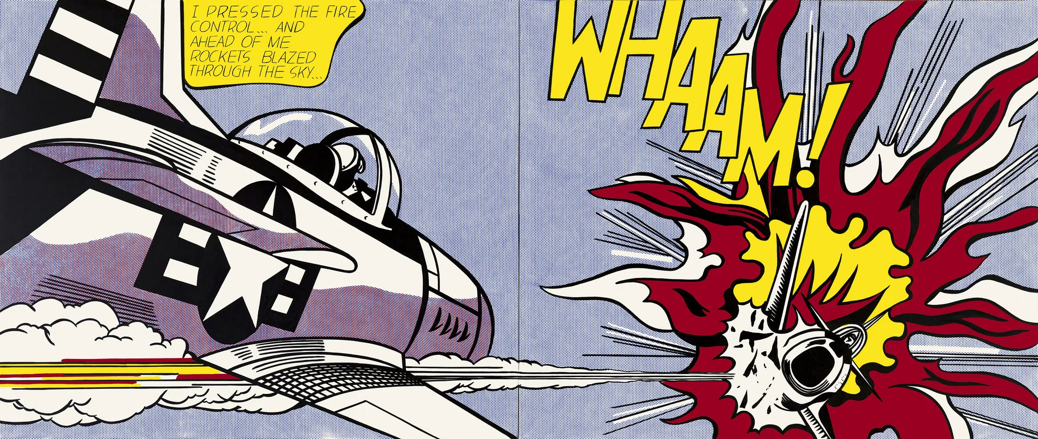 Roy Lichtenstein’s “WHAAM!” painting.