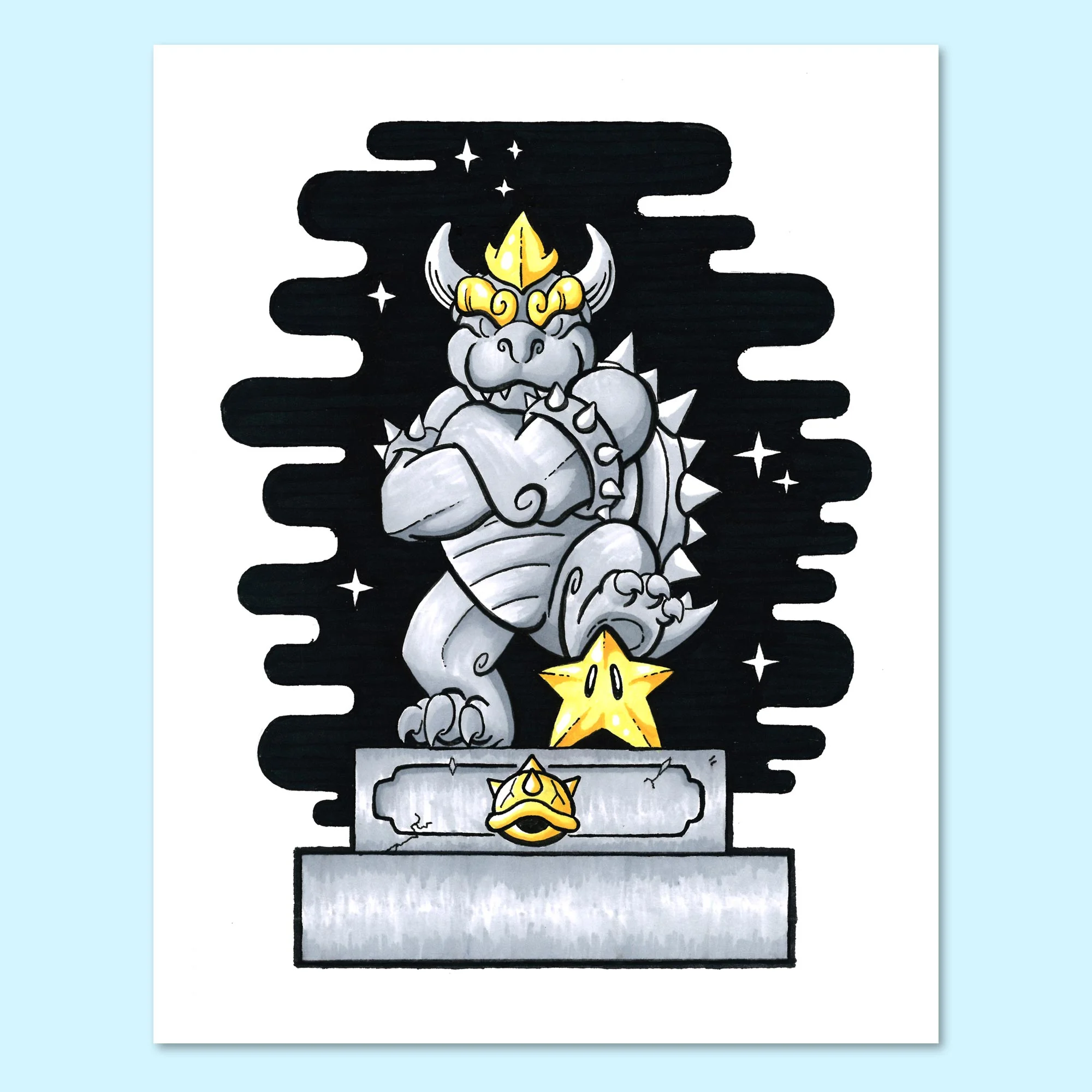 King Koopa Statue