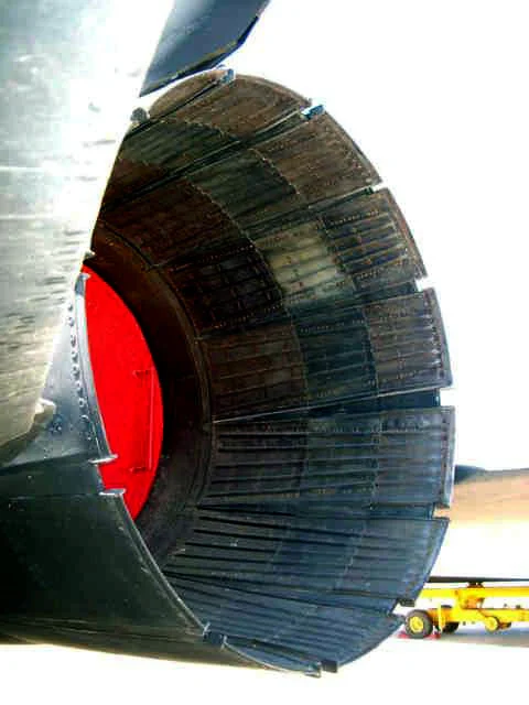This is the mighty Blackbird's exhaust nozzle