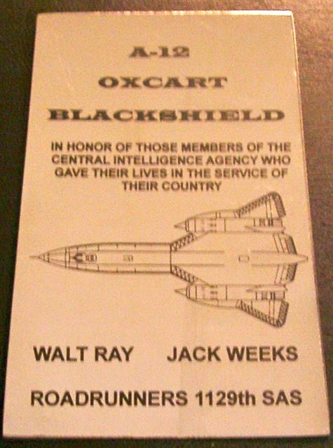 In memory of the Secret Heroes of AREA 51 Laser Engraved Blackbird Titanium