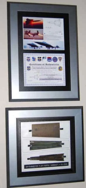 Dave Reynolds, a Master CNC Machinist created this SR-71 Titanium. Dave’s expertise has preserved these rare mission flown parts from SR-71A, #61-7958 “The world’s fastest jet".