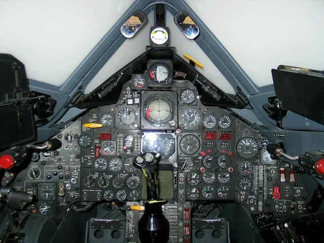 This photo shows the SR-71 Simulator