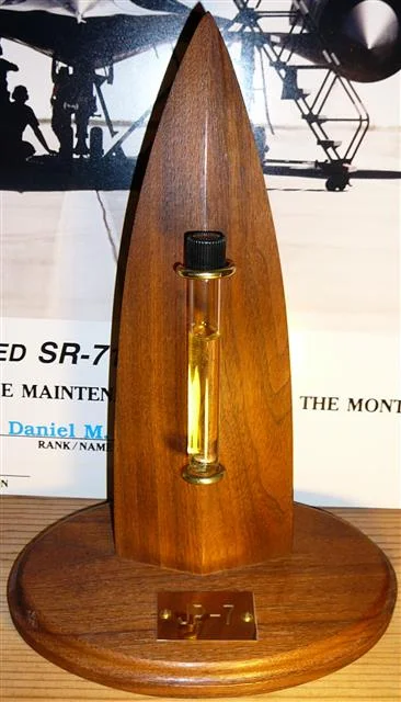 Larry Decew's hand made SR-71 Fuel Holder.