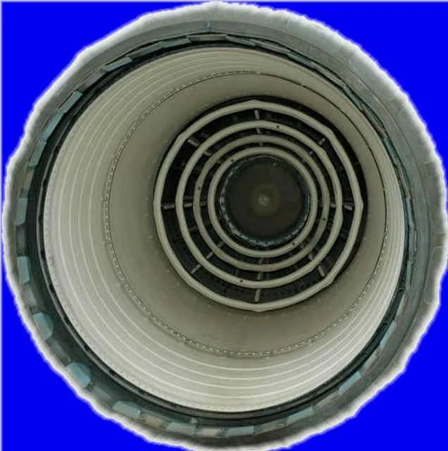 The business end of the Pratt & Whitney J58 power plant