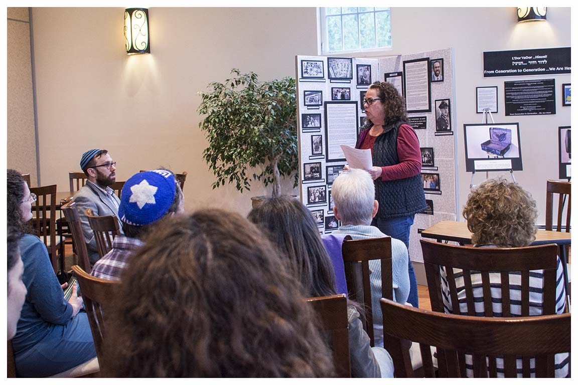 Debbie Steinerman speaking to a group