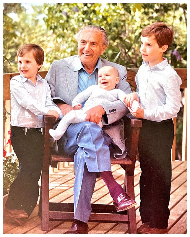 Viktor with grandsons - Adam, Daniel, Jamie: 1982