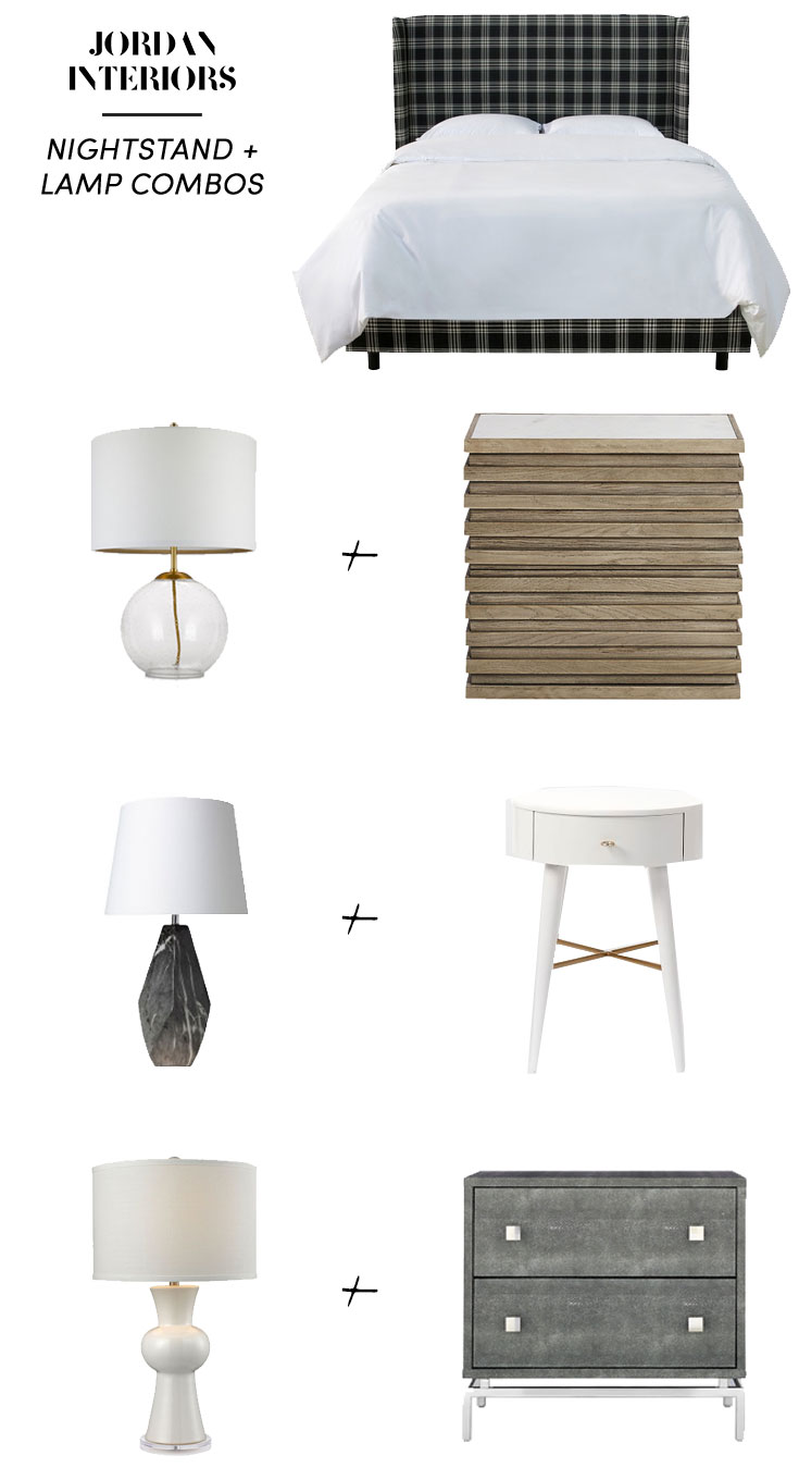 Bedroom Lamp Nightstand Pairings, Bedside Table And Lamp Combo