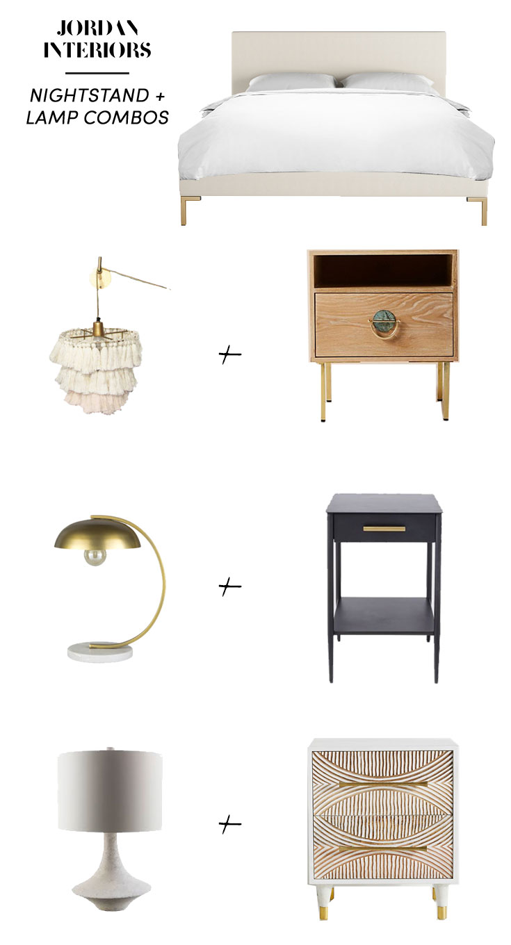 Bedroom Lamp Nightstand Pairings, Bedside Table And Lamp Combo