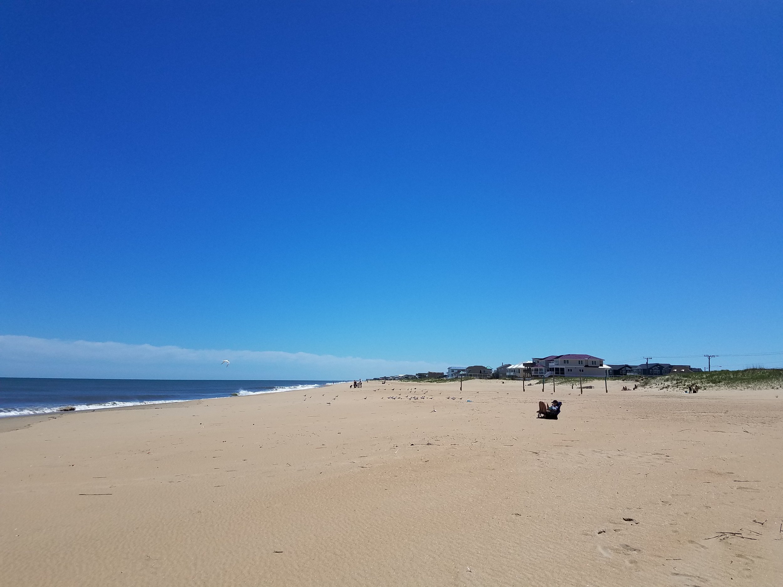This is a picture of one of my favorite local beaches before the tourists arrived last weekend. I'm grateful we were able to get out there a couple of times before the season hit.