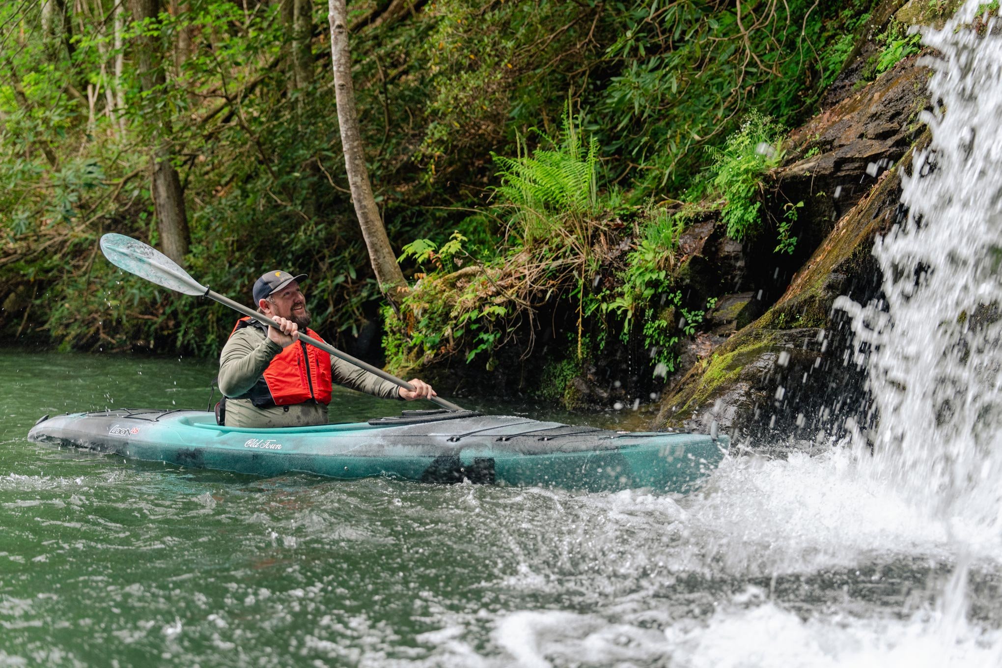 kayaking-next-to-a-waterfall-north-carolina-samuel-martin.jpg