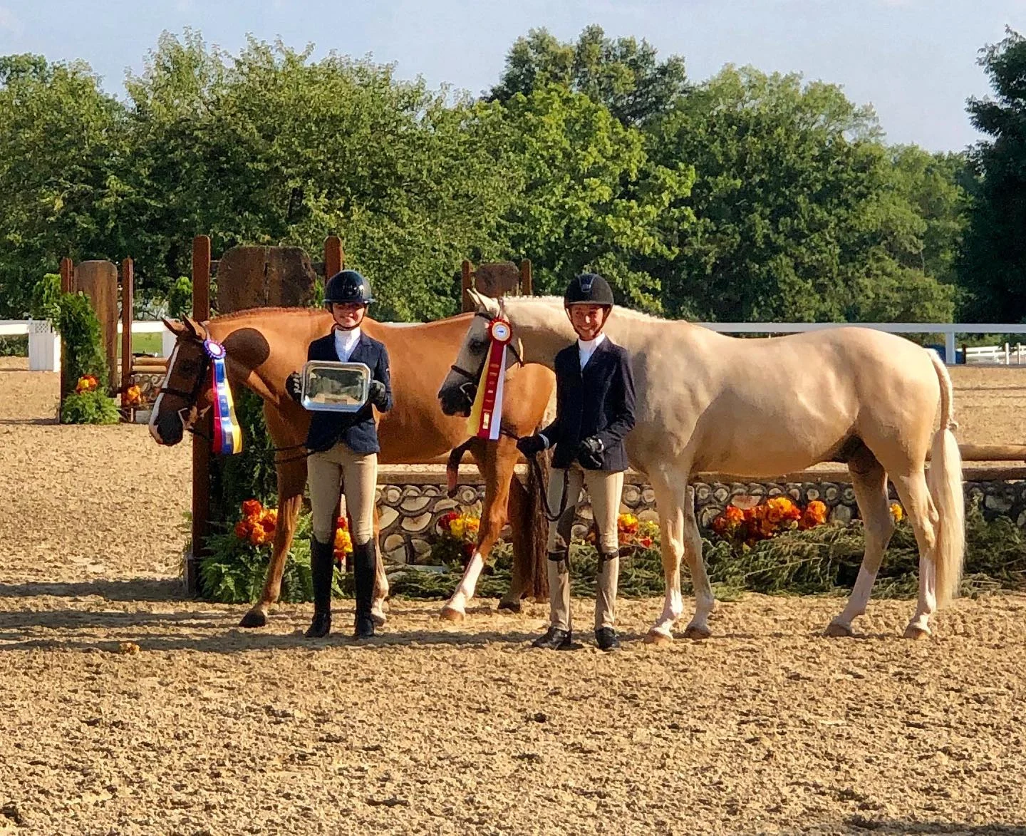 It’s so fun to share special moments with your friends! Congrats Sterling and Kat on the Large Pony tricolors. It’s been a great week!