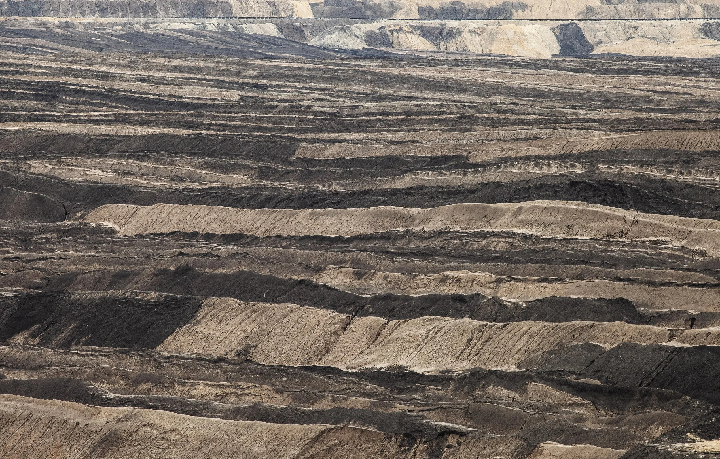 WELZOW SÜD. OPEN-PIT BROWN COAL MINE. BRANDENBURG, GERMANY