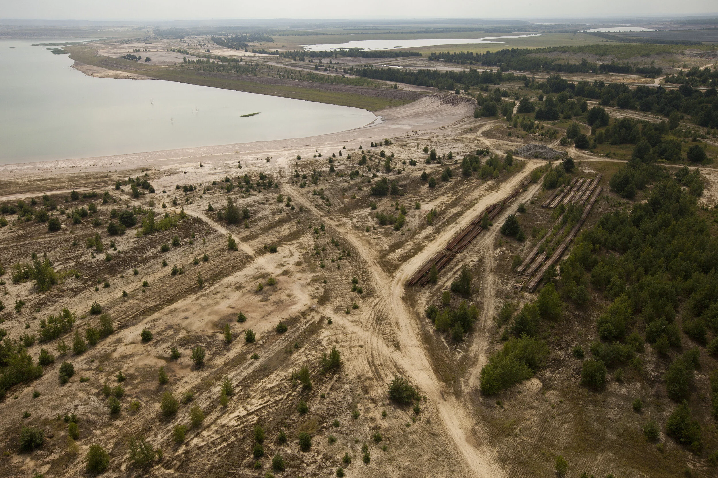 FORMER OPEN-STRIP MINE, LICHTERFELD-BRANDENBURG, GERMANY