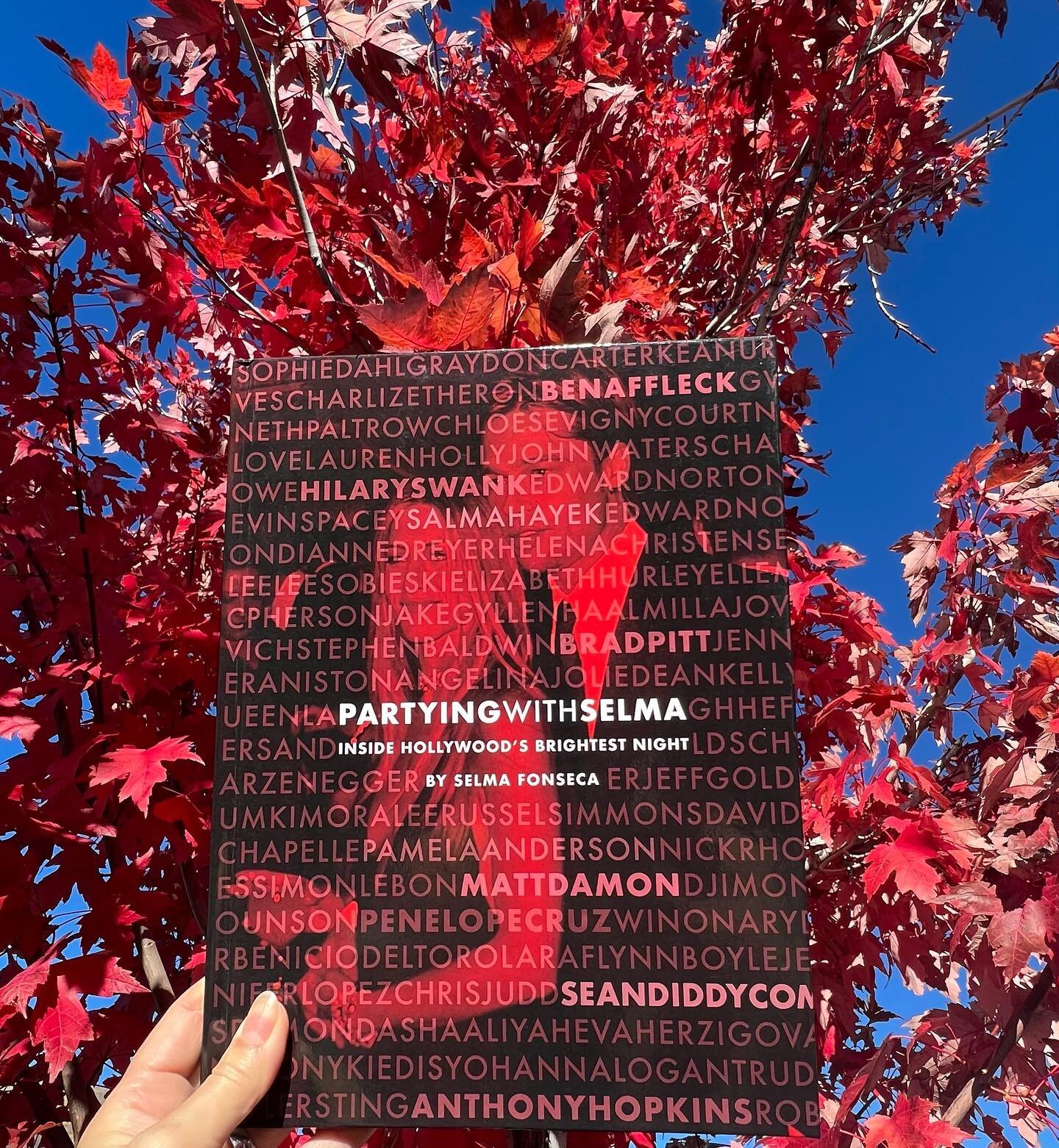 My book PartyingWithSelma: Inside Hollywood&rsquo;s Brightest Night matches Aspen&rsquo;s Autumn Colors! #book #celebbook #celebritybook #aspen