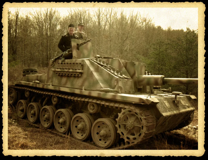 Untersturmführer Bauer commanding the STuG III.